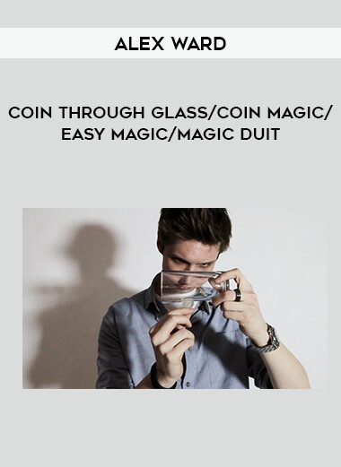 Coin Through Glass by Alex Ward/coin magic/easy magic/magic duit from https://roledu.com